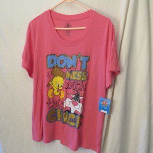 Tweety Bird and Sylvester Humorous T-Shirt NWOT Size 1X